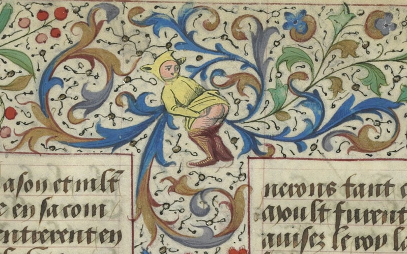 Illustration for article titled Who knew illuminated manuscripts contained so many fart and poop jokes?